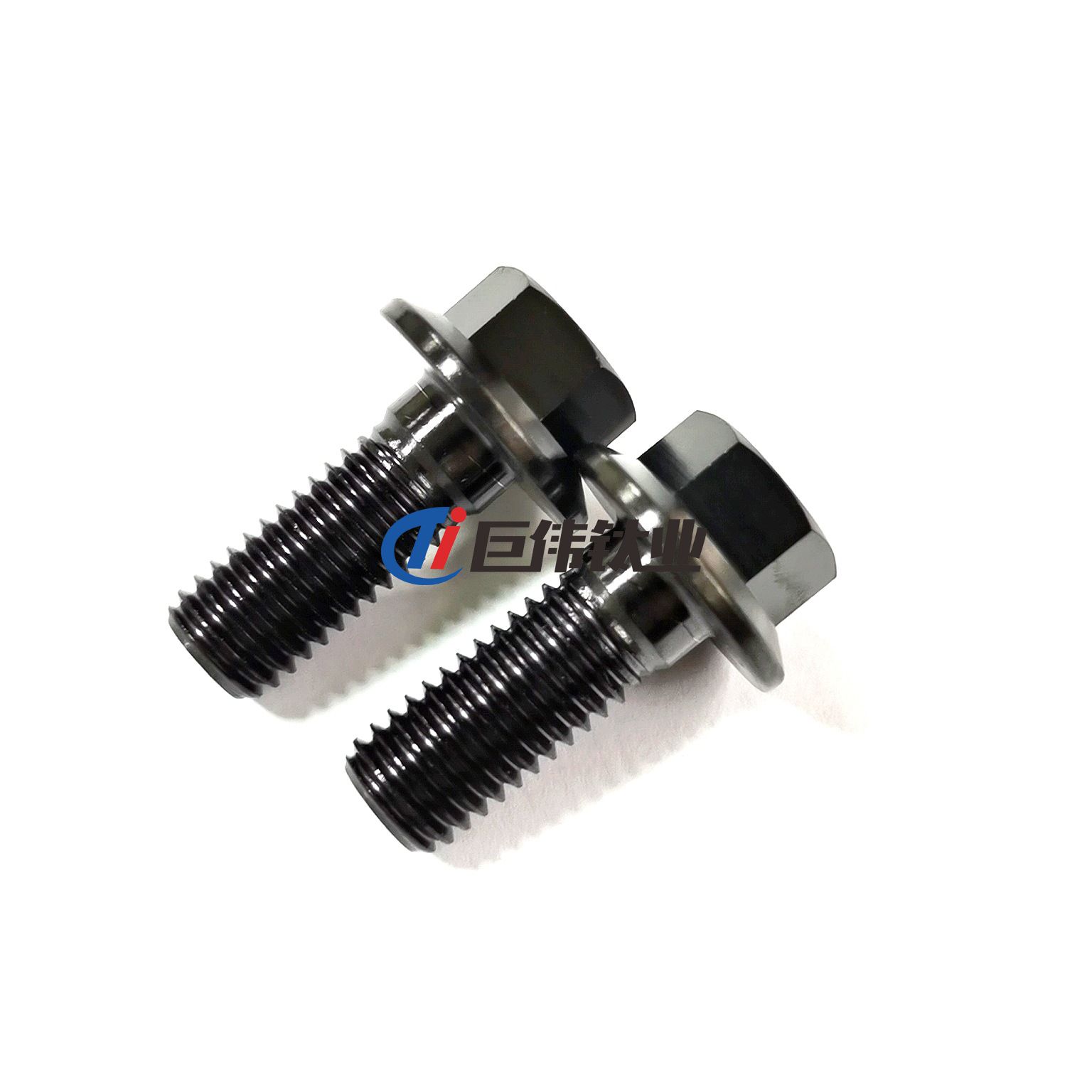 巨偉鈦業定制TA1/TA2/TC4法蘭面鈦合金螺絲 巨偉鈦業定制TA1/TA2/TC4法蘭面鈦合金螺絲